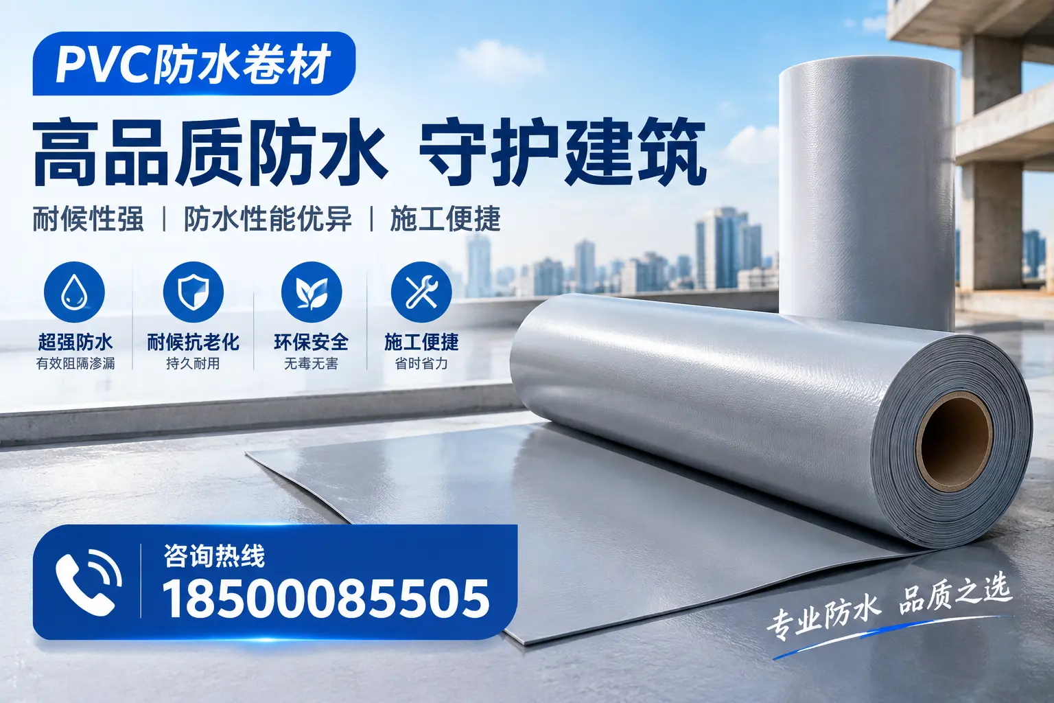 PVC防水卷材的防水效果评测，适合阿拉尔的科学依据